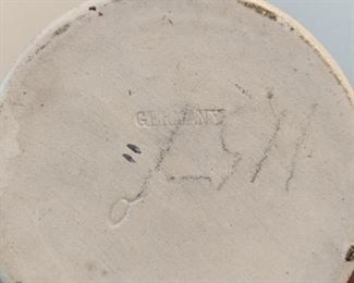 Beer Stein - porcelain with pewter top - made in Germany.