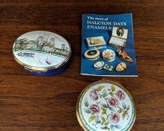 Halcyon Days enamel boxes