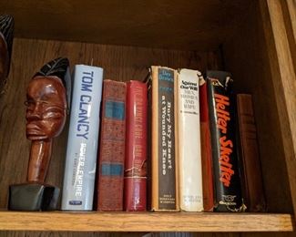 Novels by Hemingway, James, Patterson, Poe, Rice, Roth, Steinbeck and others