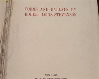 Poems and Ballads - Robert Lewis Stevenson - Copyright date, 1895, 1896