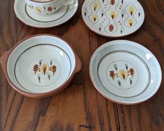 Stangl Pottery - Amber Glo - dinner plate - lug bowl -bread plate -cup and saucer