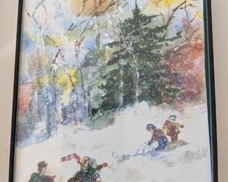 Winter Watercolors by Mimi 4x6