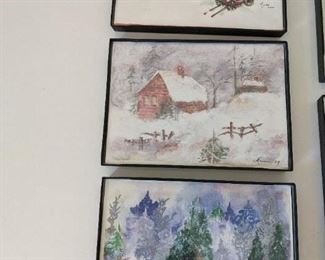 Winter Watercolors by Mimi 4x6