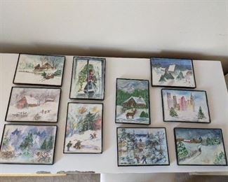 Winter Watercolors by Mimi 4x6