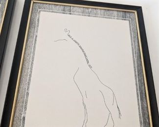 Sherman Henry Linton - 1975 - Giraffe illustrations