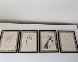 Sherman Henry Linton - 1975 - Giraffe illustrations