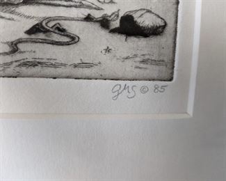 Artist Proof - The Sphinx's Riddle to Oedipus - GMS 1985