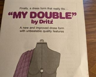"My Double" by Dritz dress form with stand