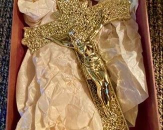 Gold Plated Crucifix 