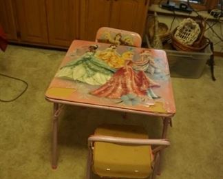 child card table and chairs