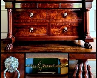 Flamed Mahogany paw-foot dresser from RALPH LAUREN HOME (15)