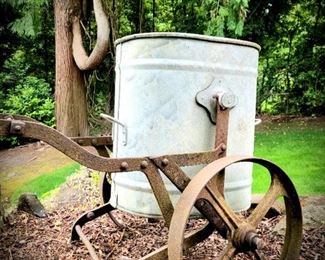 Vintage Iron Garden Cart $89 or Bid # 43