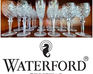 WATERFORD stemware, Service for 8, "Powerscourt" (11)