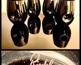 Set of 4 art glass wine cups by Riedel (51)
