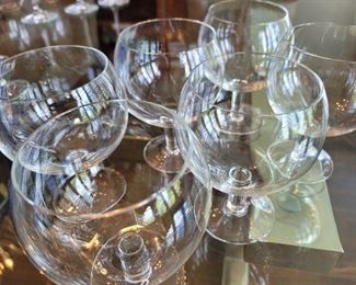 Set of Tiffany crystal wine stems $85 or Bid # 76
