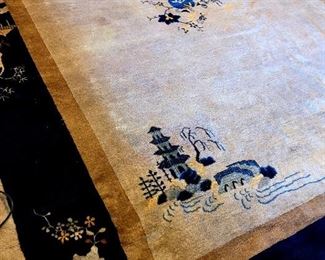 Vintage Chinese Carpet 14 x 11 $295 or Bid #97