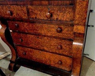 Antique American Empire dresser $145 or Bid #55