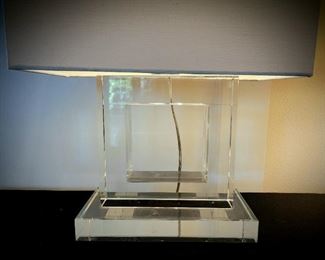 Modern Crystal table lamp $175 or Bid #58