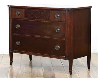 Traditional Art Deco Era Style Solid Wood 3-Drawer Dresser