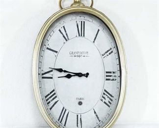 Classic Design Modern Replica Oval-Shaped Grand Hotel Quartz Wall Clock