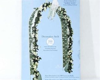 New Lighted Indoor/Outdoor Wedding Arch In Box, Florals Not Included