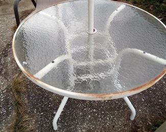 152. PATIO TABLE $20