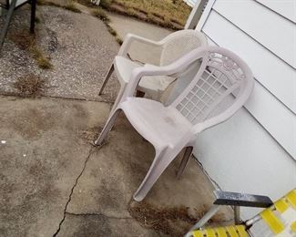 155. nice vinyl chair $6