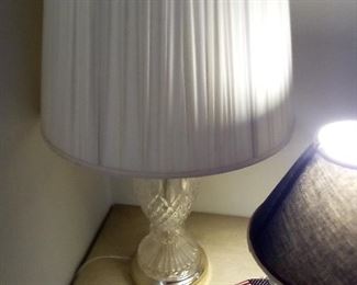 56.  CRYSTAL LAMP THERE ARE 2 OF THESE $18 EA