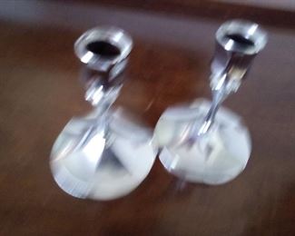 76. PAIR OF CANDLE HOLDERS $5