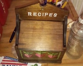 119. recipe box $5