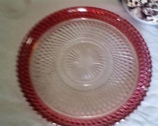 127. vintage  serving plate $10