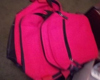 133. back pack it is red not pink $18 very large and nice