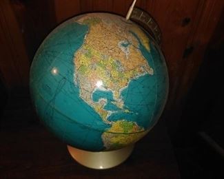 160. world globe $25