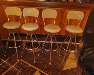 167.  4 vintage bar stools $150