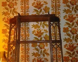 168.  antique wood shelf $35