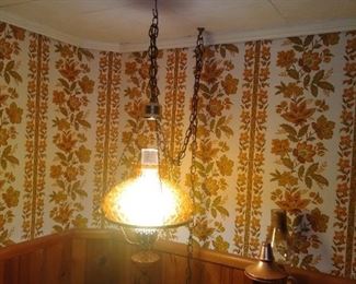 210. VINTAGE HANGING LAMP  $35