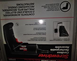 240. craftsman screw driver battery $15