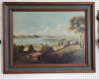 "The Land of Promise" by Robert Havell Jr. (1793-1878) Framed Print