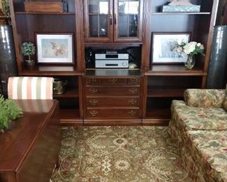 Handmade Solid Cherry-Set of 2 Bookshelves and Standing Secretary