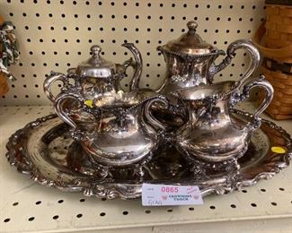 Silver Plated Tea Set w/ Tray