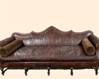 $3500.00 - Old Hickory Tannery Custom made leather and embossed alligator/crocodile leather. One of a kind.