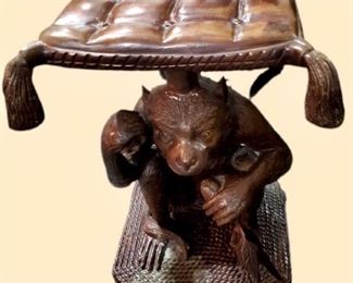 Maitland Smith Bronze/metal monkey table $850.00