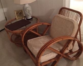 Bamboo chair and table