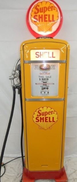 VIEW 5 SIDE 2 RESTORED SHELL GAS PUMP