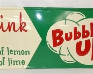 28X12 EMB DRINK BUBBLE UP SIGN