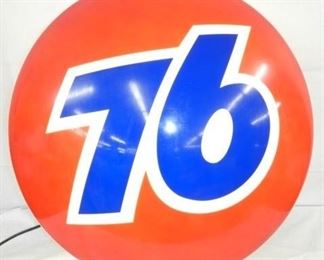 24IN LIGHTED 76 CAN SIGN
