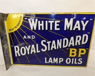 18X12 PORC WHITE MAY LAMP OIL FLANGE