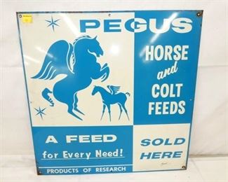 24X24 PEGUS HORSE & COLT FEEDS SIGN