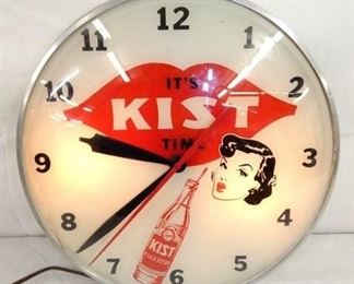 15IN. ITS KIST TIME LIGHTED CLOCK