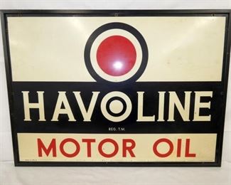 43X31 1936 HAVOLINE MOTOR OILS SIGN